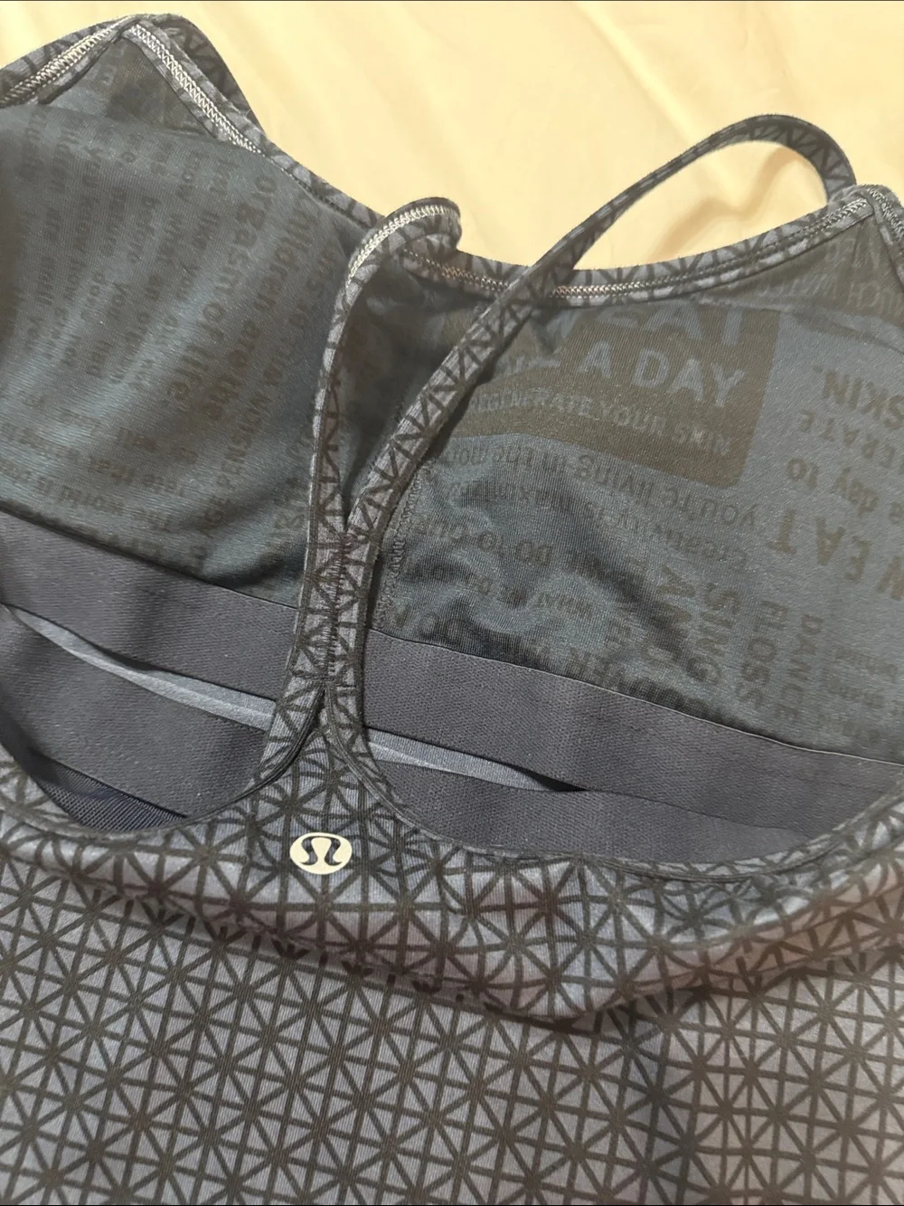 lululemon athletica Navy/Black Geometric Tank Top